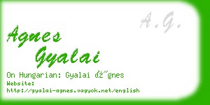 agnes gyalai business card